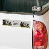 Smaak beren bumpersticker (Op Truck)