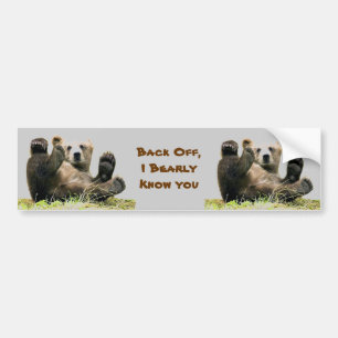 Smaak beren bumpersticker