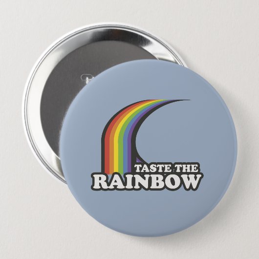 SMAAK DE RAINBOW - .png Ronde Button 4,0 Cm (Voorkant /achterkant)