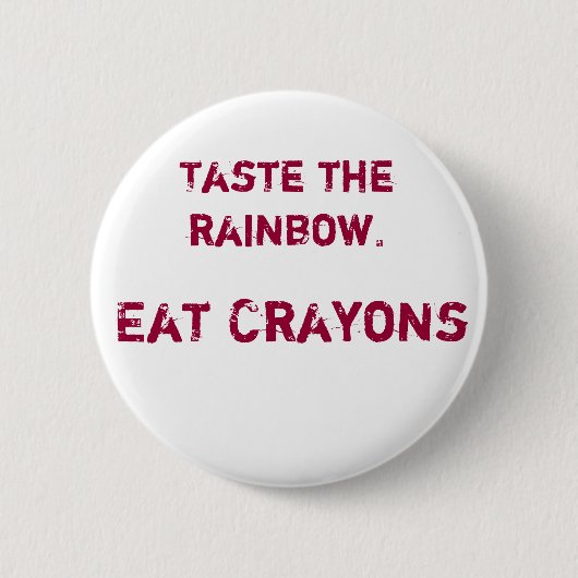 Smaak de regenboog ronde button 5,7 cm (Voorkant)