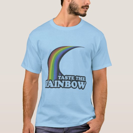Smaak de regenboog t-shirt (Voorkant)