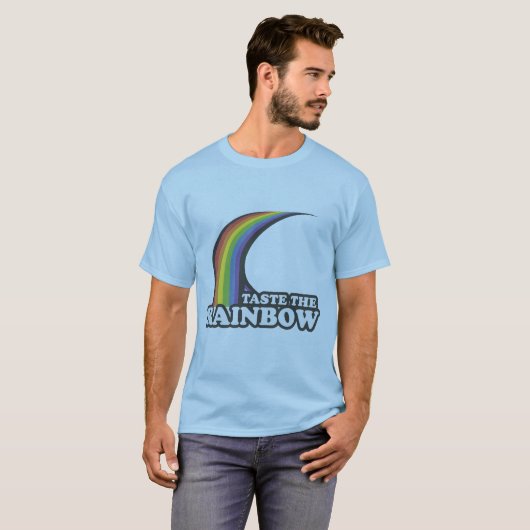 Smaak de regenboog t-shirt (Voorkant volledig)