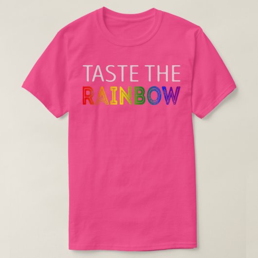 Smaak de regenboog t-shirt (Design voorkant)
