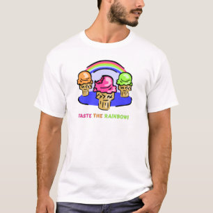 Smaak de regenboog t-shirt