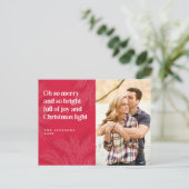 Smaak en helder kerstontwerp feestdagenkaart (Staand voorkant)