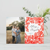 Smaak en helder kerstontwerp feestdagenkaart (Staand voorkant)