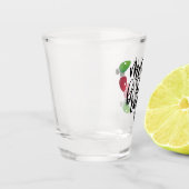 Smaak en helder kerstontwerp shot glas (Links)