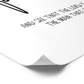 Smaak en zie, Psalm 34:8, Scriptuur, Modern Poster (Hoek)