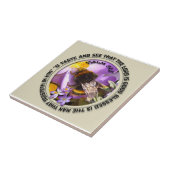 Smaak en zie tegeltje (Zijkant)