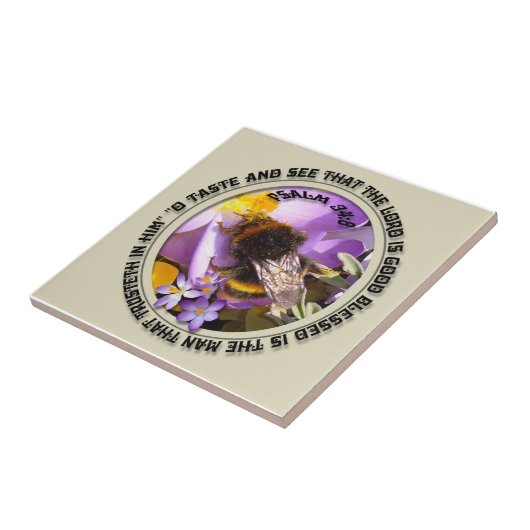 Smaak en zie tegeltje (Zijkant)