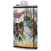 "Smaak geen aambeeld" Vinylomgepakte kolf Heupfles (Links)