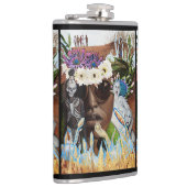 "Smaak geen aambeeld" Vinylomgepakte kolf Heupfles (Rechts)