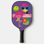 Smaak het als je het hebt! Flamingo Pickleball Paddle (Achterkant)