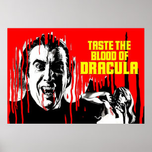 Smaak het bloed van Dracula Poster