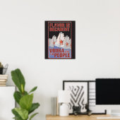 Smaak is decadent - wodka voor het volk! poster (Thuiskantoor)