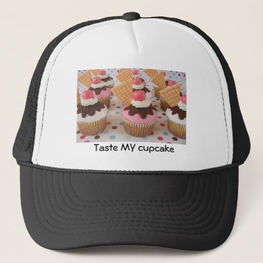 Smaak mijn cupcake trucker pet (Voorkant)