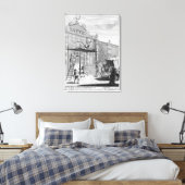 Smaak, of Burlington Gate, 1732 Canvas Afdruk (Insitu (Slaapkamer))