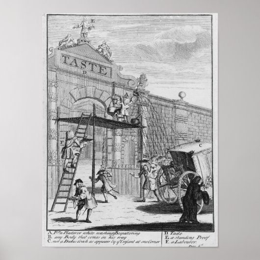 Smaak, of Burlington Gate, 1732 Poster (Voorkant)
