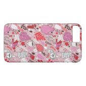 Smaak patroon met vogels en bloemen Case-Mate iPhone case (Achterkant (Horizontaal))