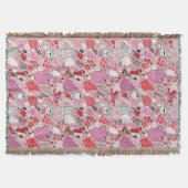 Smaak patroon met vogels en bloemen deken (Voorkant)