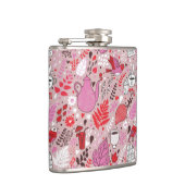 Smaak patroon met vogels en bloemen heupfles (Rechts)