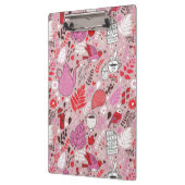 Smaak patroon met vogels en bloemen klembord (Links)