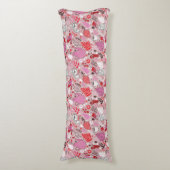 Smaak patroon met vogels en bloemen lichaamskussen (Voorkant Verticaal)