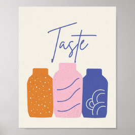 Smaak Retro Boho Keramische Vazen Muurkunst Print
