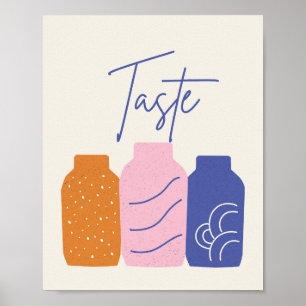 Smaak Retro Boho Keramische Vazen Muurkunst Print