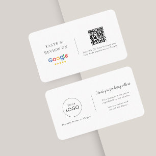 Smaak & Review Google Restaurant Logo QR-code Visitekaartje