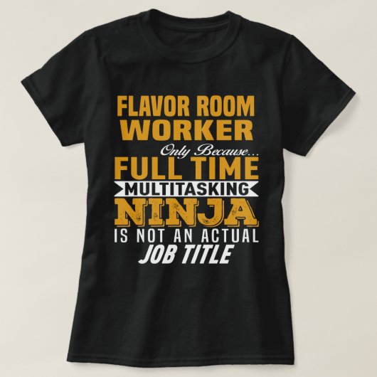 Smaak Room Worker T-shirt (Design voorkant)