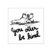 Smaak van de inspirerend otterstempel rubberstempel (Afrduk)