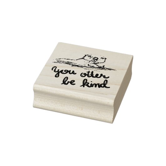 Smaak van de inspirerend otterstempel rubberstempel (Stempel)