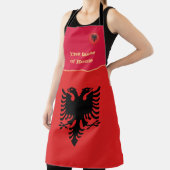 Smaak van de vlag van het land van herkomst en Alb Schort (Insitu)