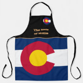 Smaak van de vlag van het land van herkomst en col schort (Voorkant)