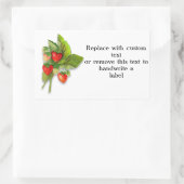 Smaak van de zomer, fris uitziende aardbeien rechthoekige sticker (Tas)