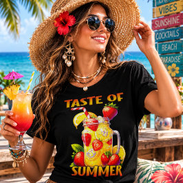 Smaak van de Zomer met Citroenen & Aardbeien Tri-Blend Shirt