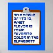 Smaak van het alfabet-Poster Poster (Voorkant)