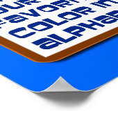 Smaak van het alfabet-Poster Poster (Hoek)