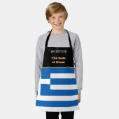 Smaak van het land van herkomst en Griekse vlag, G Schort (Gedragen)