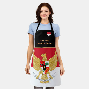 Smaak van het land van herkomst en Indonesische vl Schort