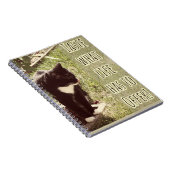 Smaak van het Motivatie Kat van het Leven Foto Cit Notitieboek (Rechterzijde)