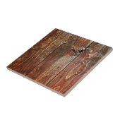 Smaak van rode, oude houten wanden tegeltje (Zijkant)