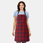 Smaak van Schotland Clan Leslie Red Tartan Plaid Schort (Gedragen)