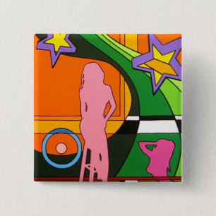 "Smaak" Vierkante Button 5,1 Cm