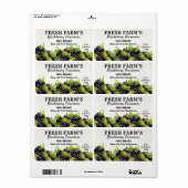  smaakfruit | Jar-etiket Etiket (Full Sheet)