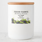 smaakfruit | Jar-etiket Voedselcontainer Etiket (Voorkant)