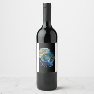 "Smaakfusie: ambachtelijke labels voor culinaire e Wijn Etiket