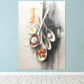 Smaaknuances in Stilte Canvas Afdruk (Insitu (Houten vloer))