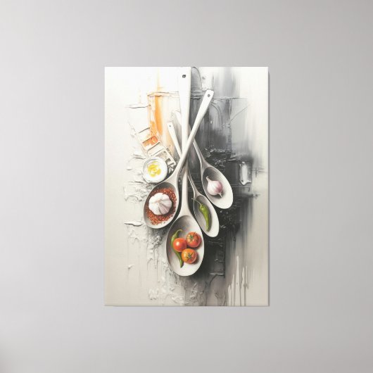 Smaaknuances in Stilte Canvas Afdruk (Voorkant)